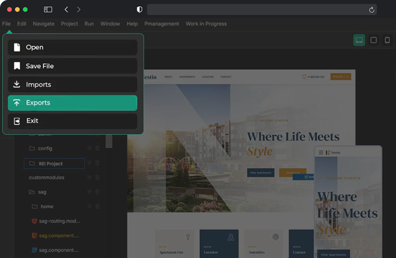 Import Export Source Code